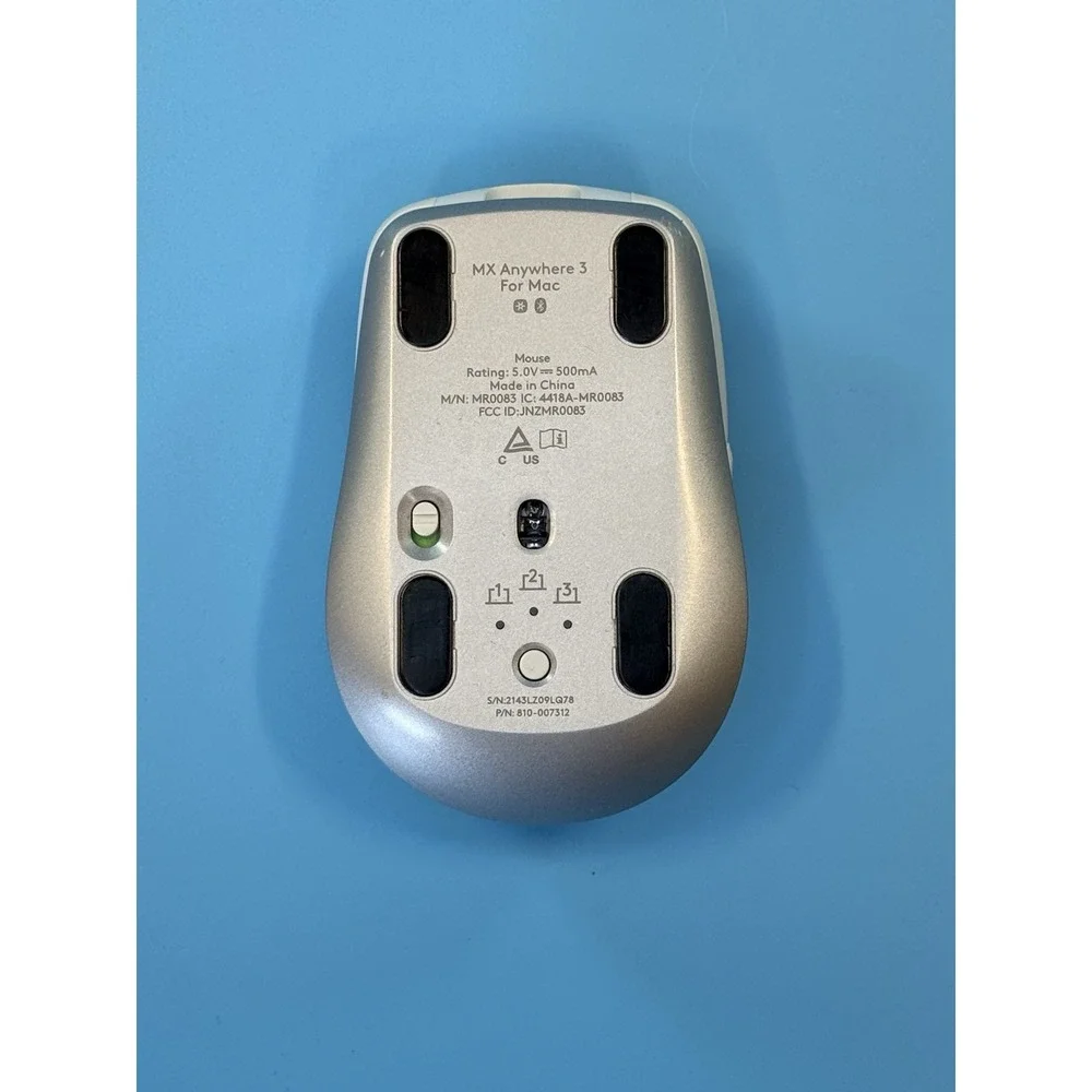Logitech MX Anywhere 3 Wireless Mouse for Mac - Pale Grаy